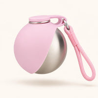 Botella bebedero para perros, color rosa liso, sin estampado